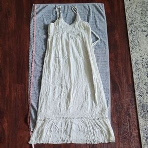 Patrons of Peace Cream Maxi Dress